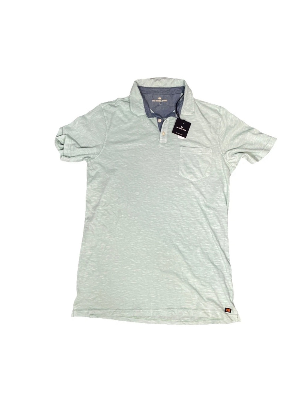 The Normal Brand Vintage Slub Pocket Polo Shirt Mens Large Surf Spray Cotton NWT
